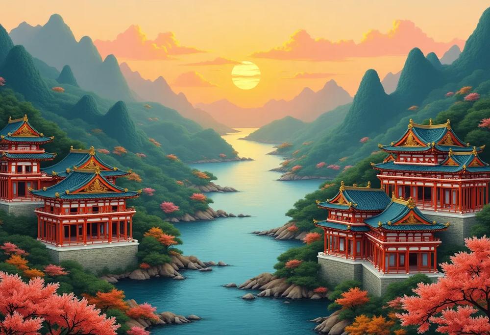 Asian collage