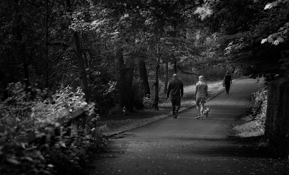 Couple walking