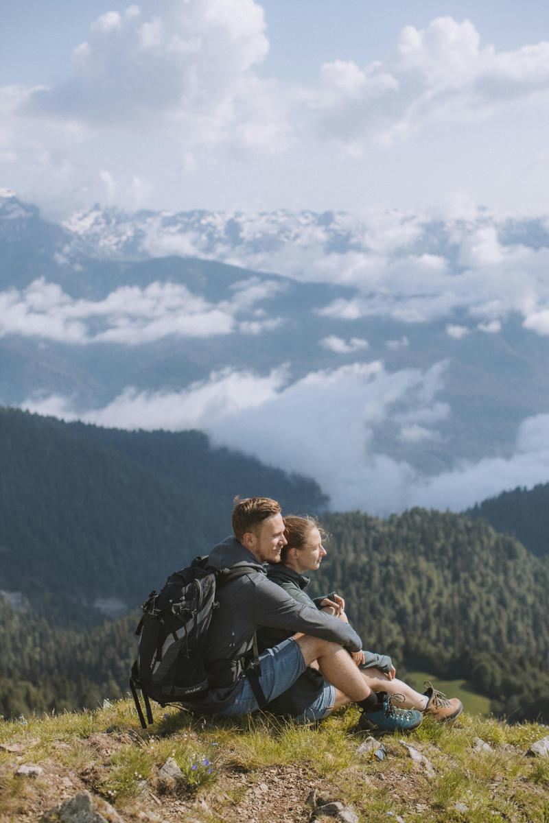 Mountain hiking